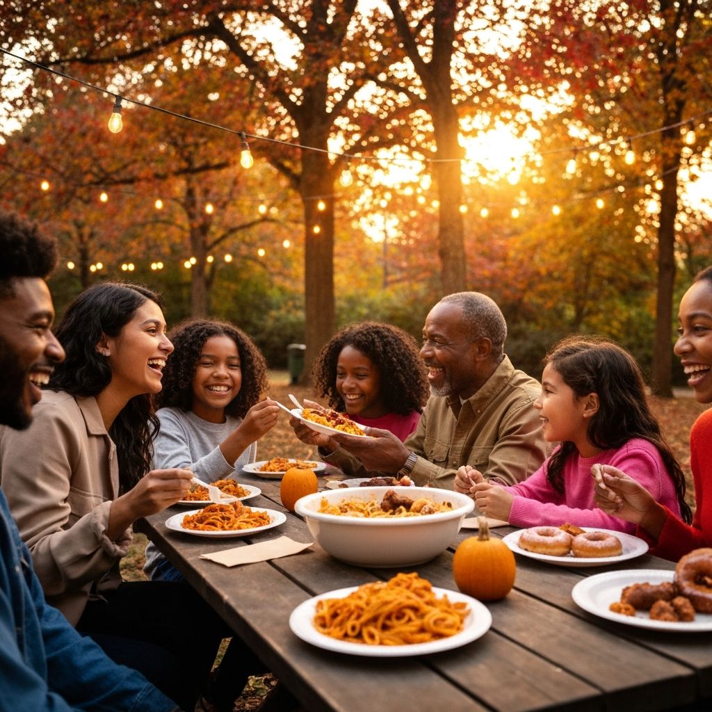 Festival goers enjoying food together at COMO Flavors
